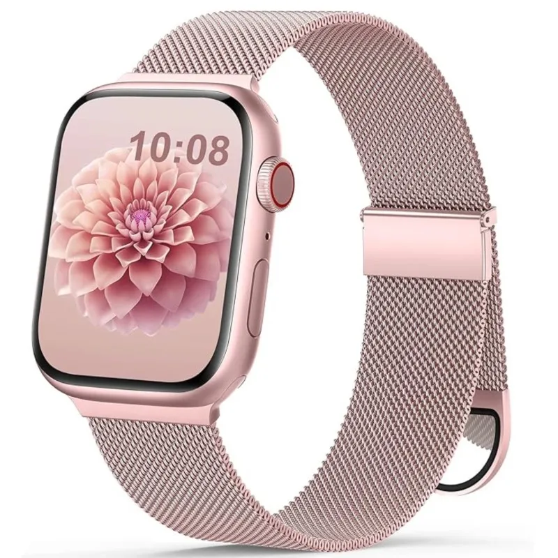 Top Trends: Milanese Strap For Apple Watch Band Ultra 49mm 45mm 44mm 40mm 41mm 42-38mm Magnetic Loop Bracelet Iwatch Series 9 8 7 6 SE 5 4 3 Shoppable Styles