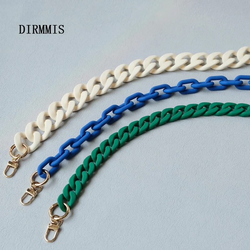 Top Trends: New Fashion Woman Handbag Accessory Chain Matte Candy Green Blue Resin Chain Frosted Strap Women Clutch Shoulder Purse Chain Shoppable Styles