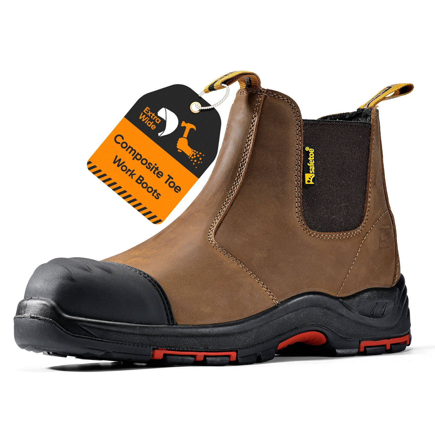 Top Trends: Safetoe Wide Fit Work Boots For Men &amp; Women, Chelsea Safety Shoes With S3 Composite Toe Shoppable Styles