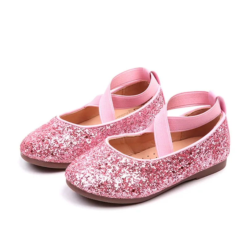 Top Trends: Girls Ballet Flats Baby Dance Party Girls Shoes Glitter Children Shoes Gold Bling Princess Shoes 3-12 Years Kids Shoes Shoppable Styles