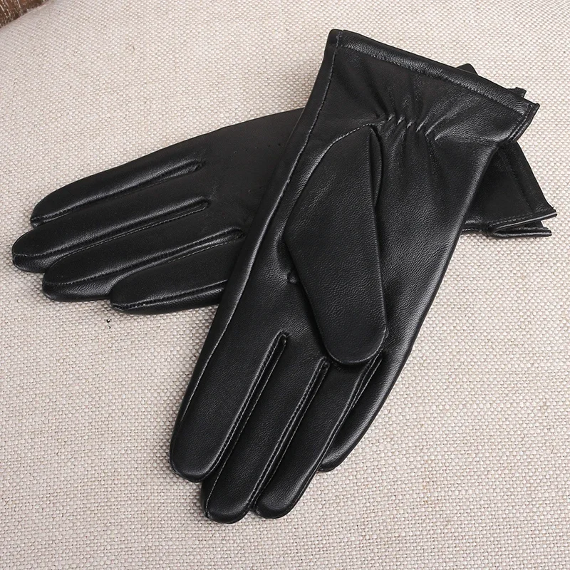 Top Trends: GOURS Winter Real Leather Gloves For Women Black Genuine Sheepskin Touch Screen Gloves Fleece Lined Warm Soft Fashion New GSL076 Shoppable Styles - Image 3