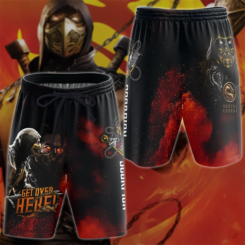 Top Trends: Game Mortal Kombat Graphic Board Shorts Men Summer 3D Printed Hawaiian Beach Shorts Hawaii Surf Short Pants Swim Trunks Swimsuit Shoppable Styles