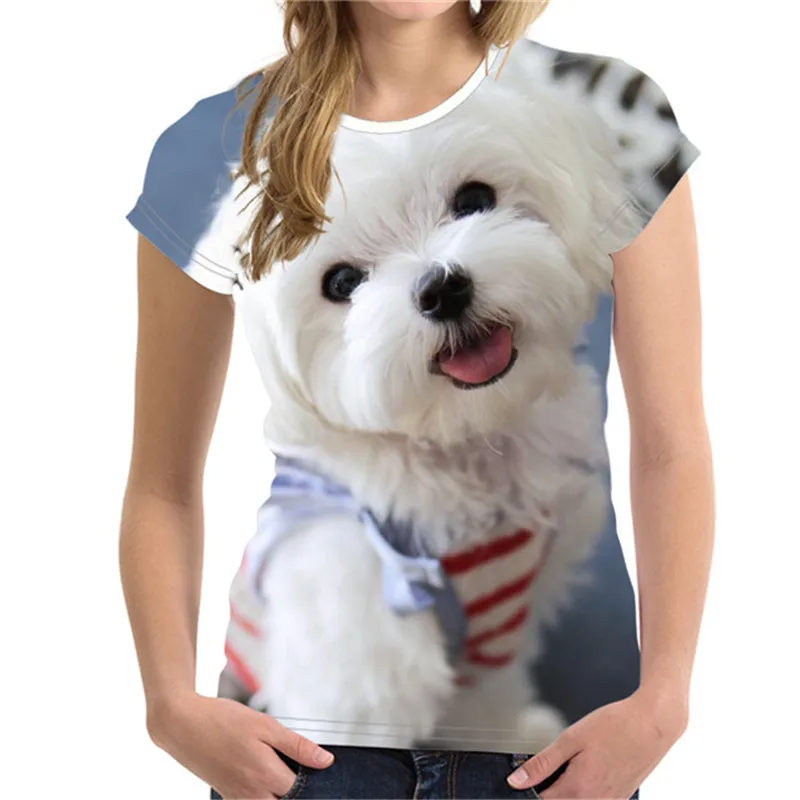 Top Trends: Summer Women T-Shirts Cute Dog Tops Fashion 3D Print Tees Short Sleeve Harajuku Animal T Shirt 5XL Loose O-Neck Casual Camiseta Shoppable Styles