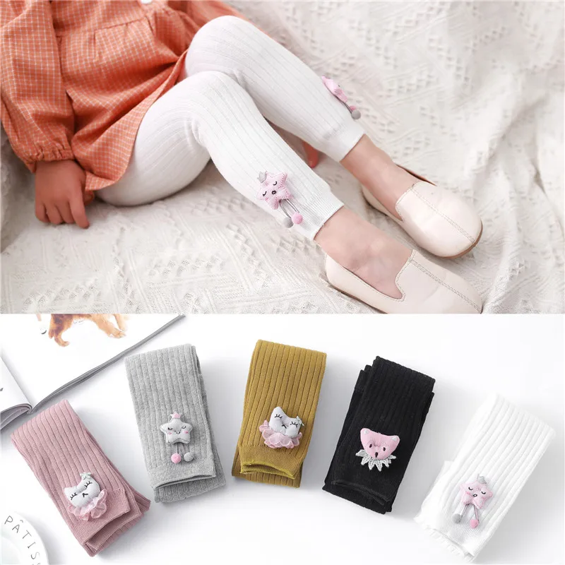 Top Trends: Knitted Baby Girls Tights Cartoon Baby Autumn Winter Pantyhose Fashion 2022 Tights For Girls Cute Baby Girl Stuff Age For 6M-3T Shoppable Styles