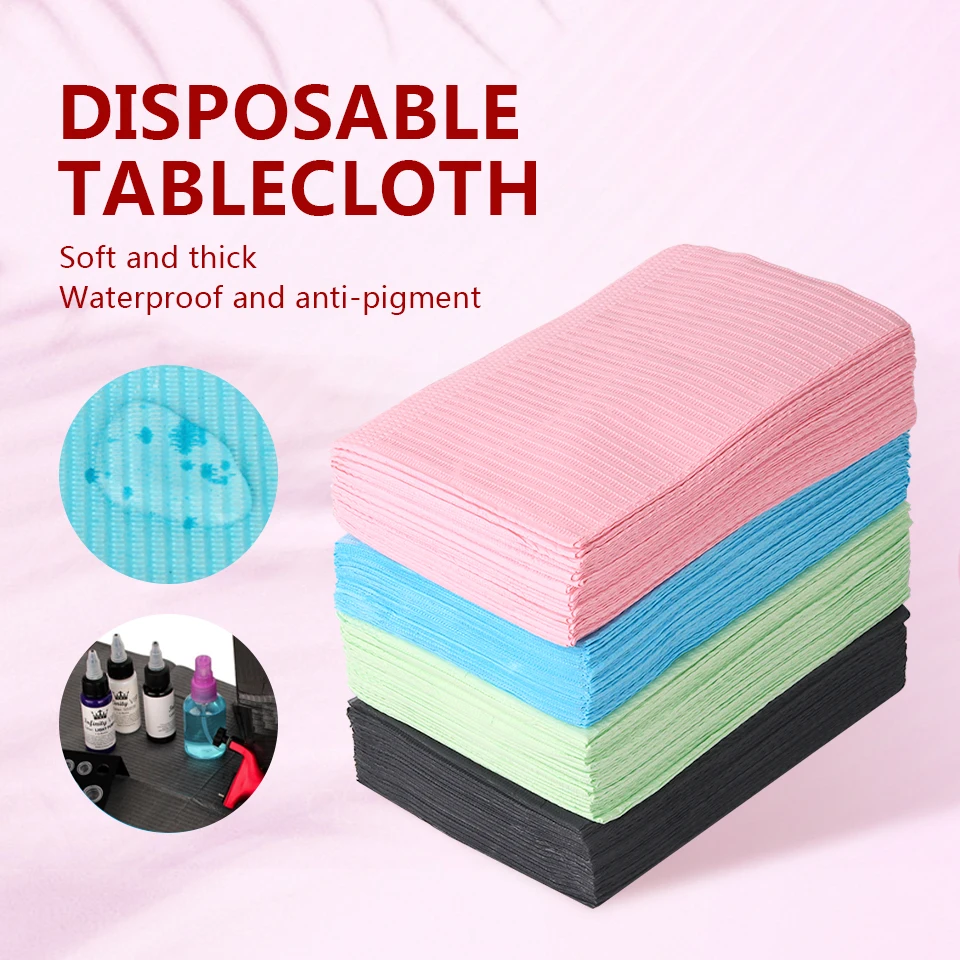 Top Trends: 4 / 5 / 10 / 20pcs Disposable Tattoo Clean Pad Colors Table Covers Excellent Double-layer Watetproof Tablecloths Tattoo Accessory Shoppable Styles