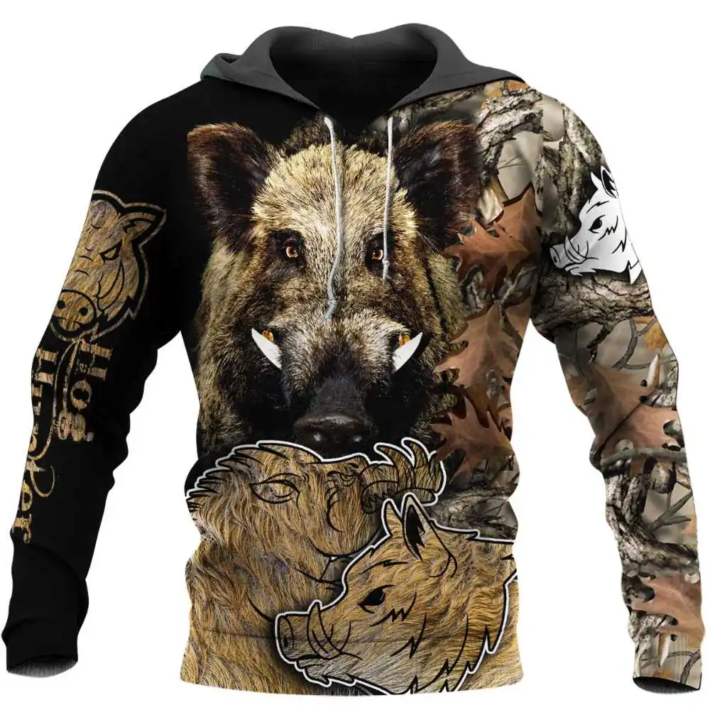 Top Trends: 2023 New Love Boar Hunting 3D Print Men's Animals Oversized Hooded Sweatshirt Sweatshirt Unisex Street Casual Activewear Shoppable Styles