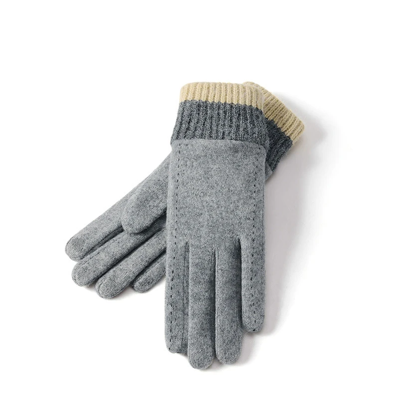 Top Trends: Gloves Women Winter Autumn Warm Wool Knit Fleece Lining Sports Skiing Accessory For Outdoor Shoppable Styles