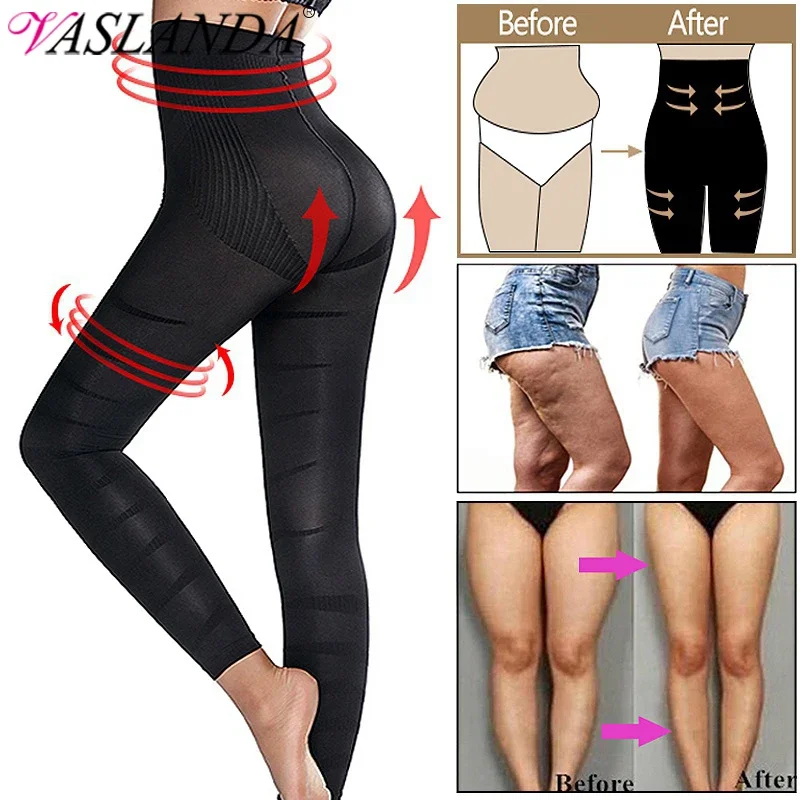 Top Trends: Women High Waist Leggings Tummy Control Shaper Compression Tight Pants Leg Shaping Legins Thigh Anti Cellulite Slimming Panties Shoppable Styles