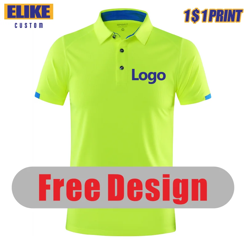 Top Trends: Elike Quick-Drying Breathable Sports Polo Shirt Custom Logo Print Embroidery Design Company Group Brand 8 Colors Tops S-4xl 2022 Shoppable Styles