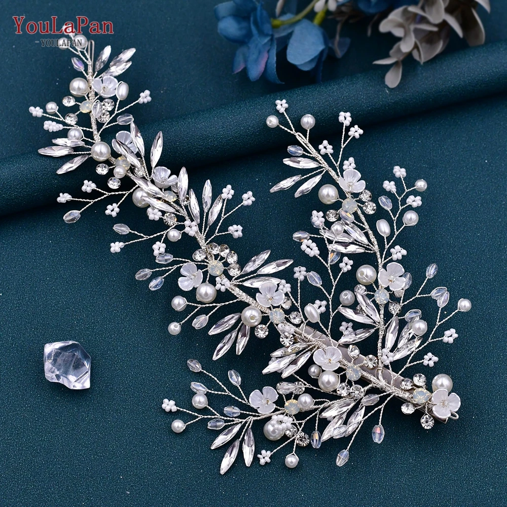 Top Trends: TOPQUEEN HP280 Bride Hair Clip Rhinestone Wedding Headdress Hair Accessories Handmade Woman Hairpins Bridal Taira And Headwear Shoppable Styles