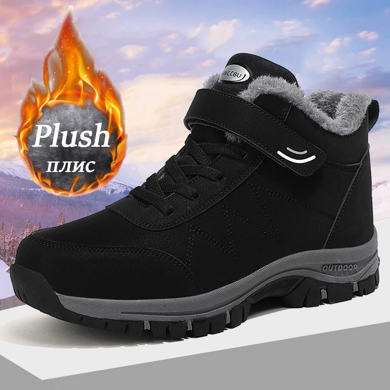 Top Trends: Boots Men's Women Slip On Winter Shoes For Men Waterproof Ankle Boots Winter Boots Male Snow Botines Hiking Boots Femininas 2023 Shoppable Styles