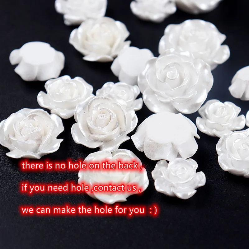 Top Trends: Resin Rose Flower Charms Beads Part For DIY Jewelry Making 10mm-25mm Flatback Roses Cabochons Color Handmade Accessories Supply Shoppable Styles - Image 6