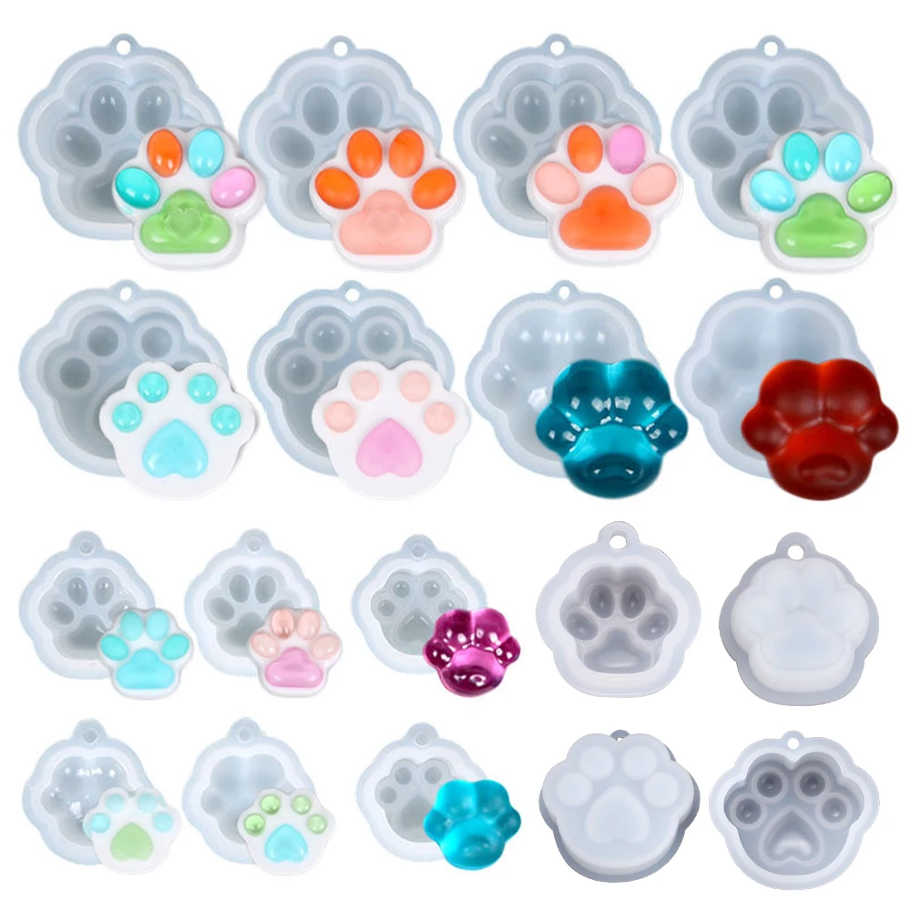 Top Trends: Cat Paw Silicone Mold Keychain Pendants Epoxy Resin Mould For DIY Pendant Epoxy Resin Molds Crafts Jewelry Making Accessories Shoppable Styles