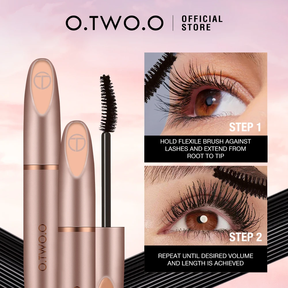 Top Trends: O.TWO.O Black Mascara Lengthens Eyelashes Waterproof Long-lasting 4D Silk Fiber Mascara Lash Extension Cosmetics Makeup Shoppable Styles