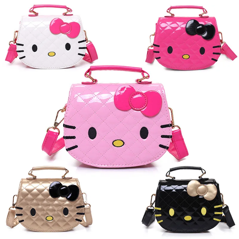 Top Trends: 2023 New Hello Kitty Girls Shoulder Bags Cute Cartoon Waterproof Messenger Bag Fashion Kids Anime Handbag Gifts Birthday Gifts Shoppable Styles