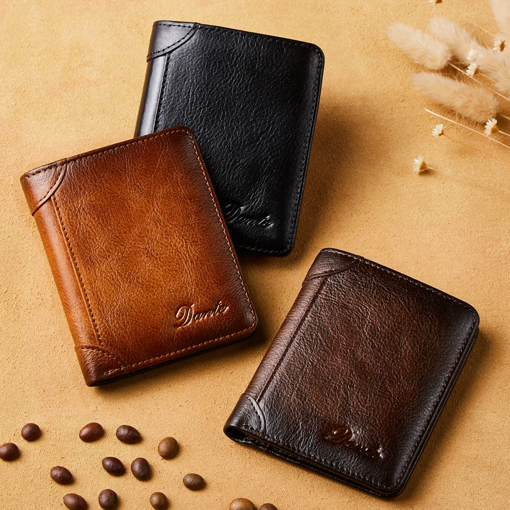 Top Trends: Men's Wallet, Top Grade Leather Retro Casual, Mini Coin Wallet, Anti-theft And Anti Brush, Small Passport Bag, Made Of Cowhide Shoppable Styles - Image 6