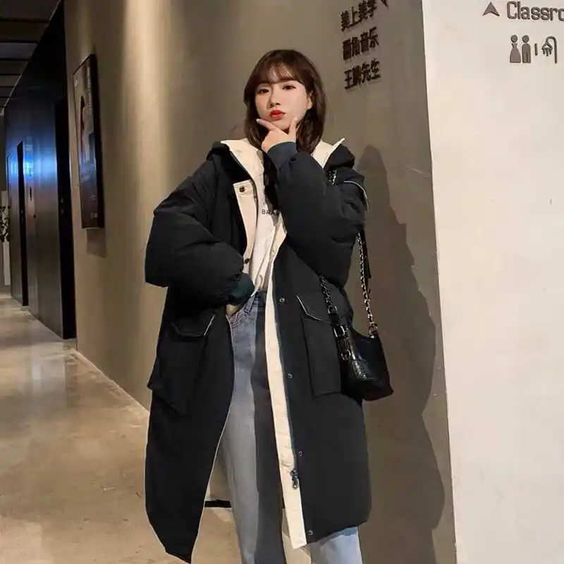 Top Trends: Women Jacket Parkas Warm Down Cotton Coats Winter Jackets Coat Quality Thick Parka Overcoat Outwear Fashion Korean Streetwear Shoppable Styles - Image 5