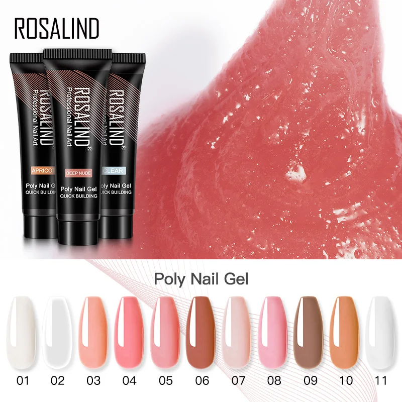 Top Trends: ROSALIND Poly Nail Extension UV Gel 15ML For Nail Art 30ML Quick Extension Gel Soak Off Nail Art DIY Manicure Gel Varnish Shoppable Styles