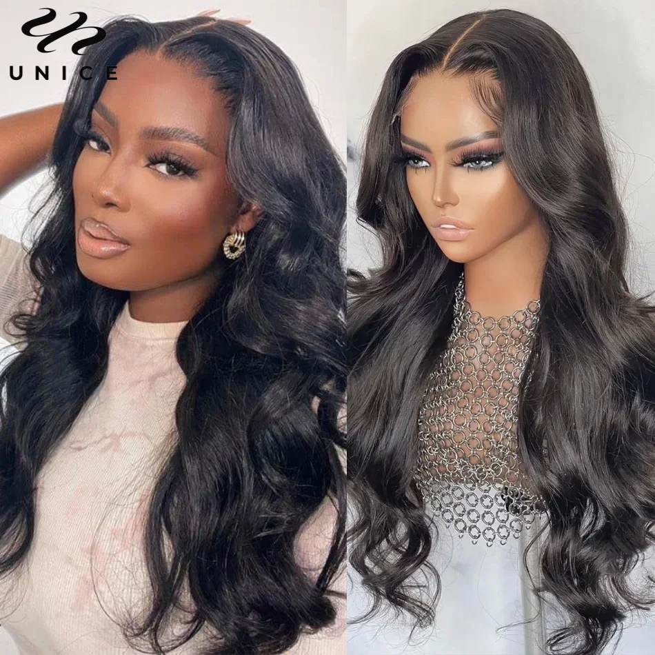 Top Trends: UNice Hair 13x4 13x6 Lace Frontal Wig PrePlucked Body Wave Human Hair Lace Wigs Natural Wavy Lace Front Human Hair Wig For Women Shoppable Styles