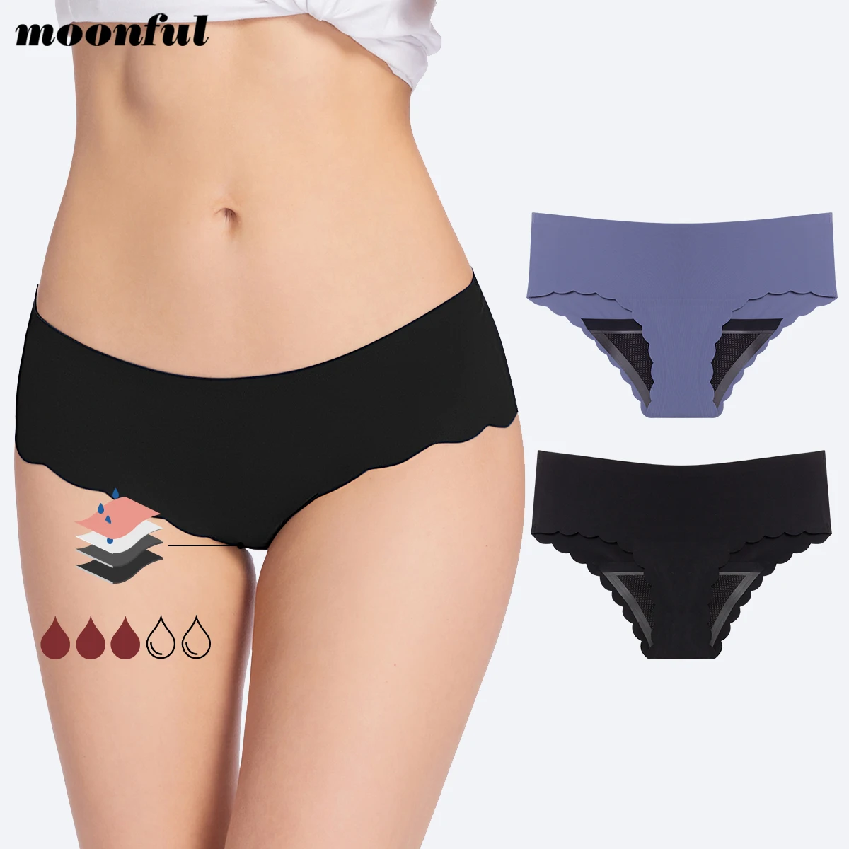 Top Trends: Seamless Menstrual Panties Women Abundant Flow Menstruation Underwear Low Waist Leak Proof Menstrual Cycle Absorbent Underwear Shoppable Styles