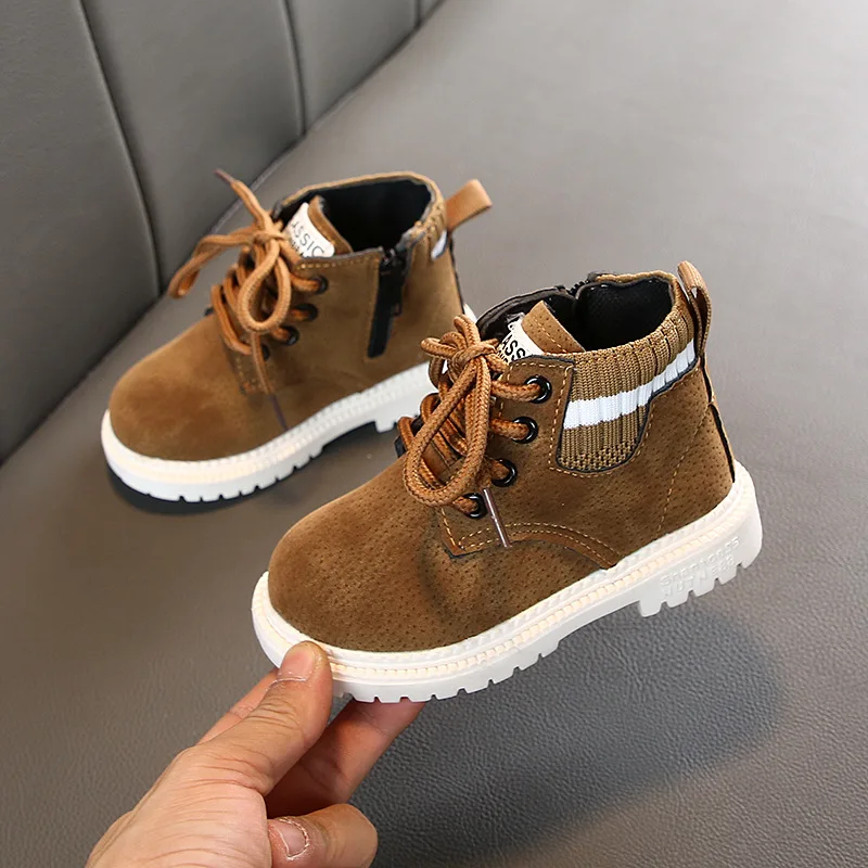 Top Trends: Winter Children Casual Shoes Autumn Boots Boys Shoes Fashion Leather Soft Anti Slip Girls Boots 21-30 Sport Running Shoes Shoppable Styles