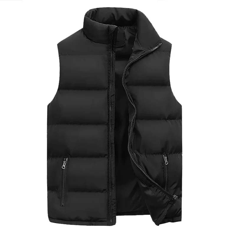 Top Trends: Men&#039;s Jacket Winter Warm Coats For Men Thickened Stand Collar Down Vest Oversized Jackets Puffer Vest Sleeveless Zipper Coat Shoppable Styles