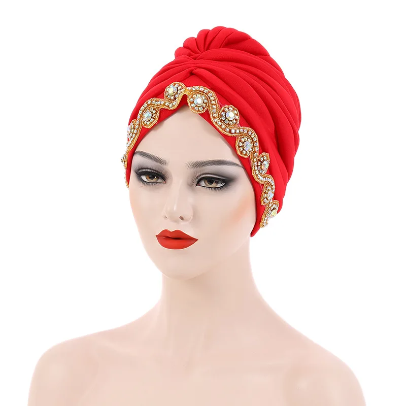 Top Trends: Auto Gele Soft Stretchy Turbans And Head Wraps, Skull-Caps, African Pre-Tied Bonnet Beanie Cap For Women Aso Oke Shoppable Styles