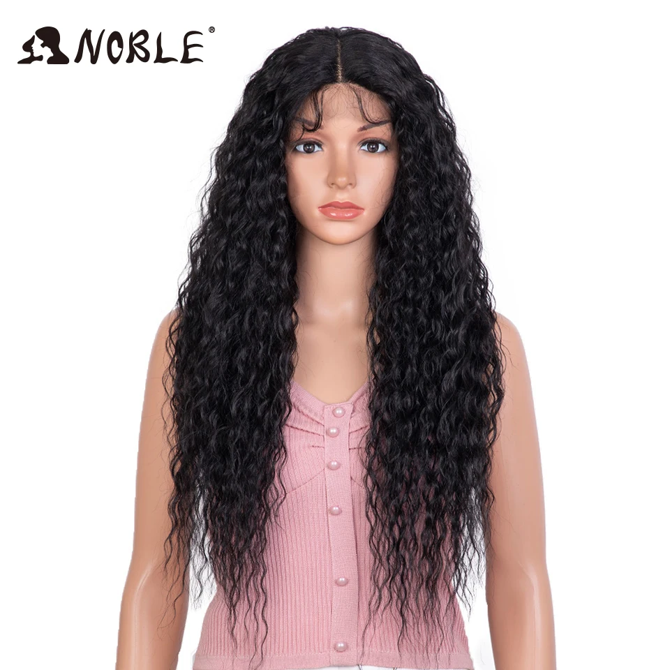 Top Trends: Noble Lace Front Wig Synthetic Hair Lace Wig Long Curly Wigs 30 Inch Kinky Curly Wigs For Women Blonde Wig Lheaper Wig Lace Wig Shoppable Styles