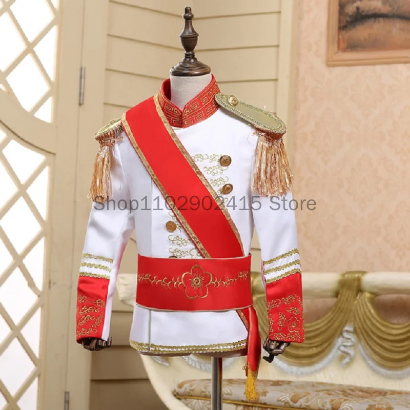 Top Trends: Men Boy British Royal Costume Queen's Guard Uniform Prince William Royal Guards Soldiers Costume European Prince Suit Full Set Shoppable Styles - Image 3