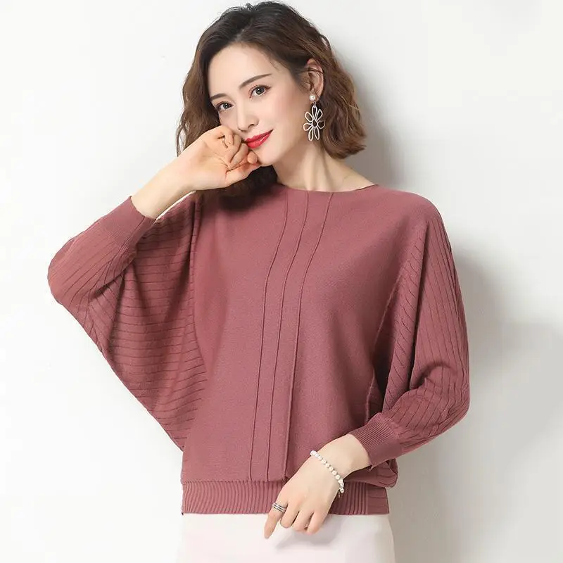 Top Trends: Pull Femme Tops New Loose Ladies Pullover Shirt Casual Bottoming Wear Sweater For Women Autumn Winter Knitwears Clothing Shoppable Styles