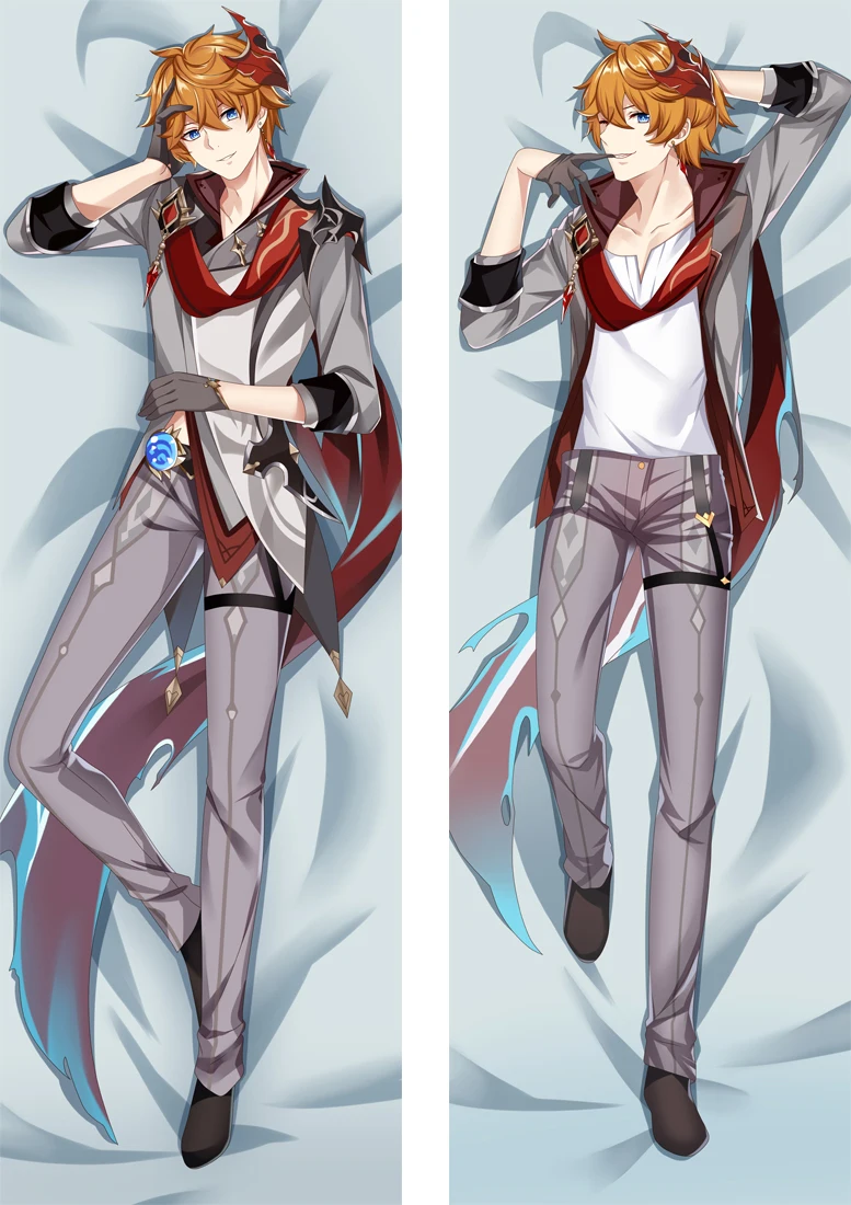 Top Trends: 2D Genshin Impact Dakimakura Handsome Pillow Cover Hugging Body Pillow Japan Anime Game Pillowcase Otaku Pilow Shoppable Styles