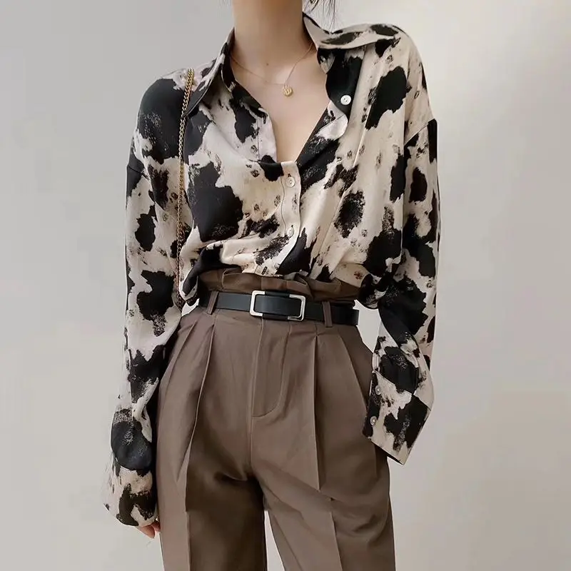 Top Trends: Summer Oversized Women's Long-sleeved Leopard Print Shirt Versatile Design Sense Fashion Trend Casual Korean Version Commuting Shoppable Styles