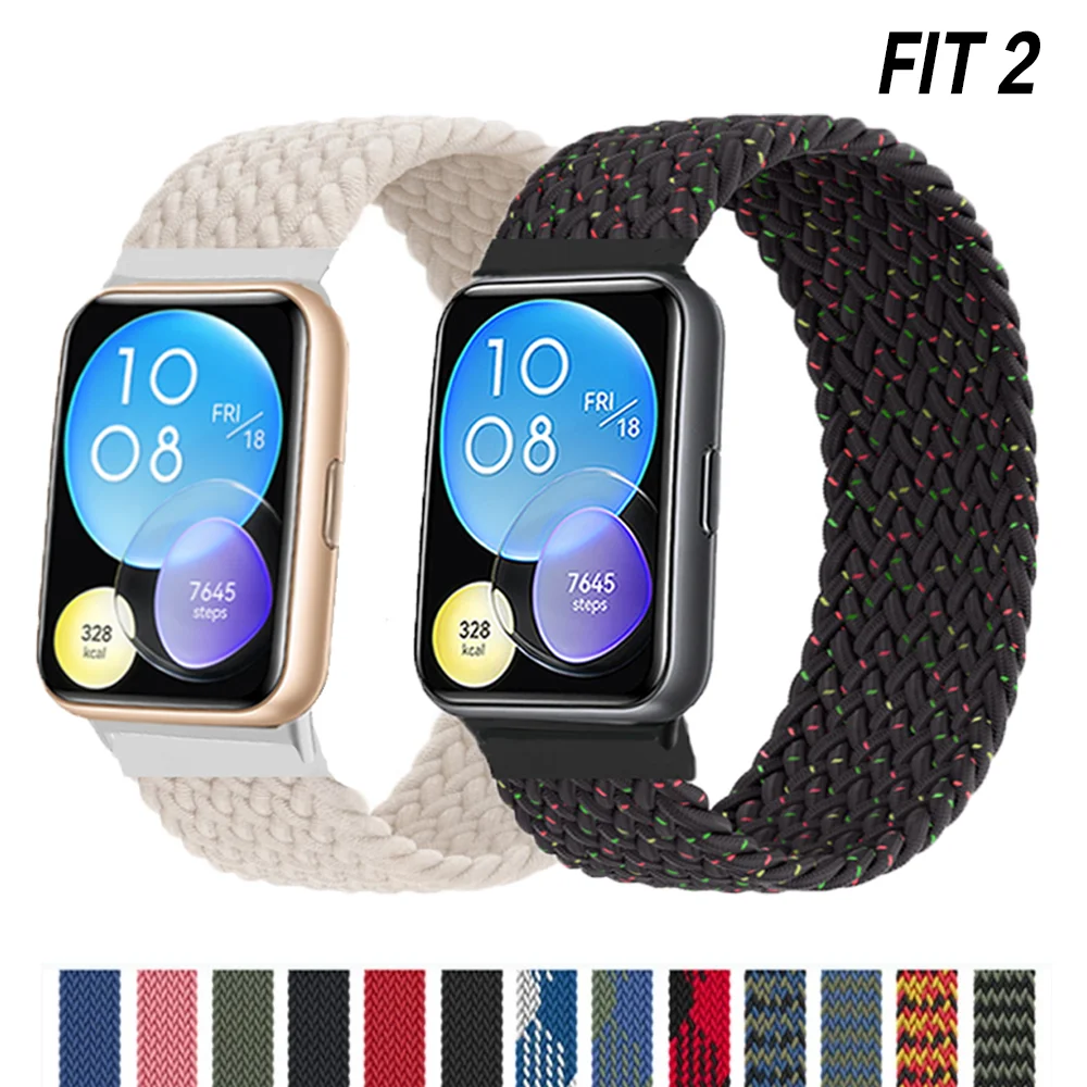 Top Trends: Nylon Band For Huawei Watch Fit 2 Strap Replacement Belt Accessories Braided Solo Loop Bracelet Correa Huawei Watch Fit2 Band Shoppable Styles