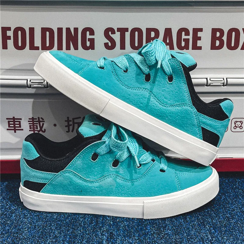 Top Trends: 2023 Spring Blue Skateboard Shoes Men Women Size 44 Classic Low Flat Skate Sneakers Light Comfortable Training Shoes Zapatillas Shoppable Styles