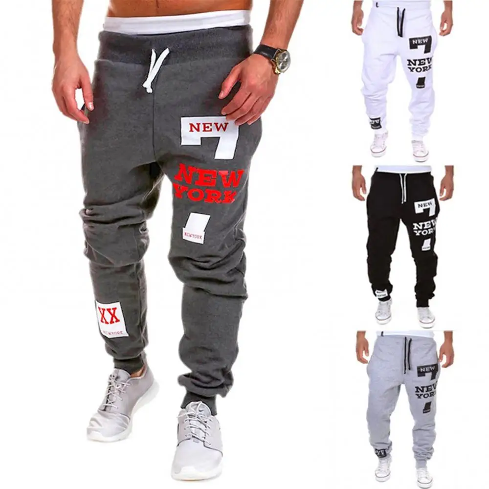 Top Trends: Men Casual Jogger Number 7 Printed Letter Drawstring Sweatpants Trousers Pants Spring Autumn Hiphop Casual Sports Pants Shoppable Styles