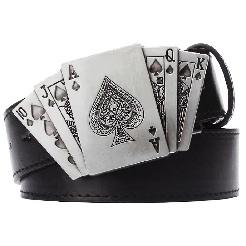 Top Trends: Lucky Gamble Skull Poker Death Betting Heavy Metal Rock Decorative Belt Punk Style Playing Card Buckle Street Hip Hop Waistband Shoppable Styles - Image 4