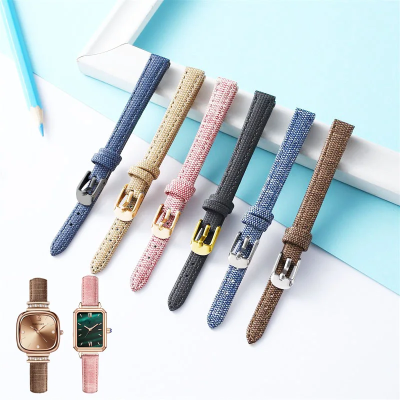 Top Trends: 2023 Year New Leather Watch Strap 10mm 12mm 14mm 16mm 18mm 20mm 22mm Denim Strap Durable Genuine Leather Accessory For Watch Shoppable Styles