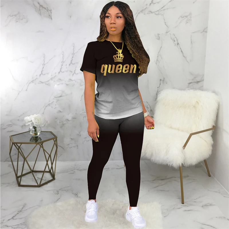 Top Trends: Two Piece Set Women 2 Piece Set Women Outfits Tracksuit Fall Clothes For Female 2022 2 Pieces Sets T Shirts Pants Outfits Shoppable Styles - Image 5