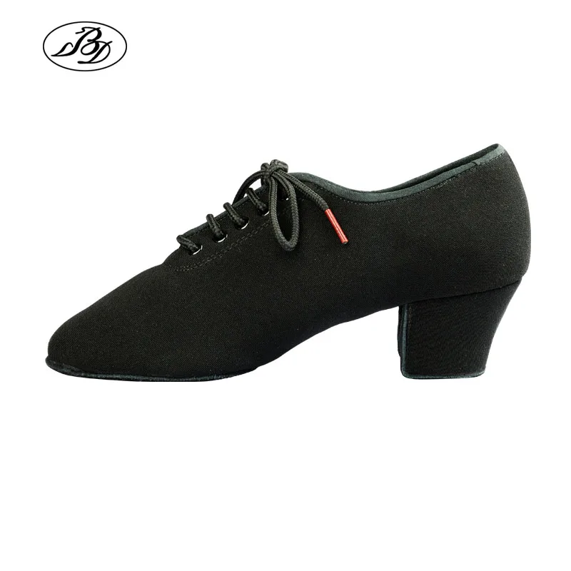 Top Trends: Women Latin Dance Shoes Ladies Teaching Shoes T1b Split Sole Canvas Professional Ballroom Dance Shoe Square Heel Dancesport Shoppable Styles