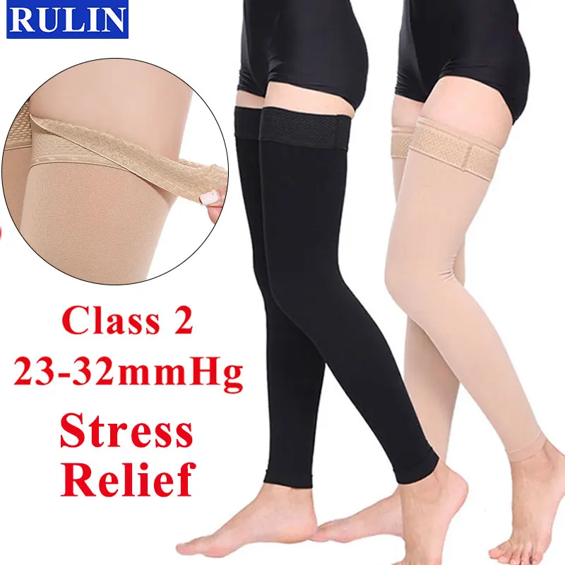 Top Trends: Pressure Level 2 Unisex Compression Socks 23-32MMHG Thigh Stockings Stress Relief Compression Stockings Shoppable Styles