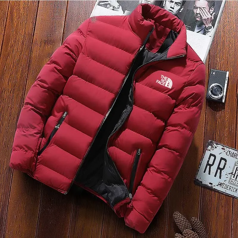 Top Trends: 2024 Winter And Spring New Men's Warm Parker Jacket Casual Men's Jacket Solid Color Windproof Cotton Filled Down Jacket Shoppable Styles