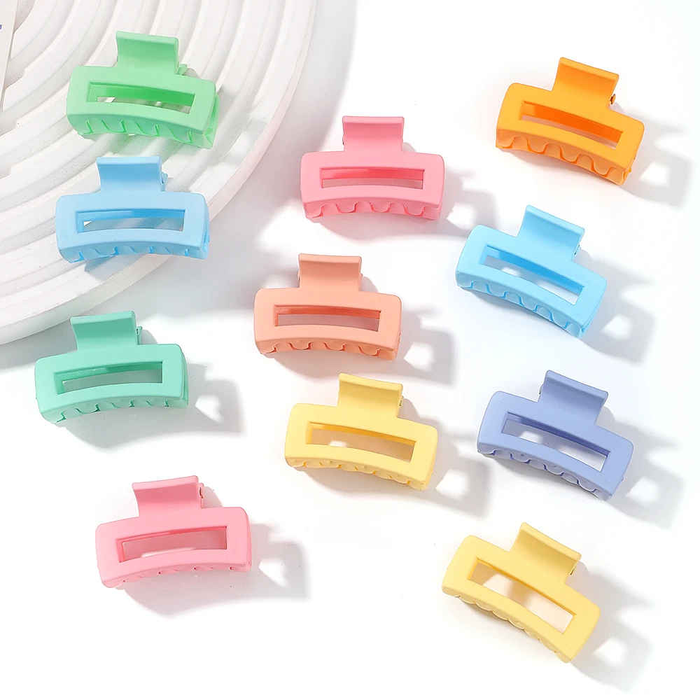 Top Trends: 2 / 5PCS / lot Korean Candy Color Scrub Mini Crab Clip Women Girls Small Hair Claws Kids Sweet Hairpins Hair Clips Hair Accessories Shoppable Styles - Image 6