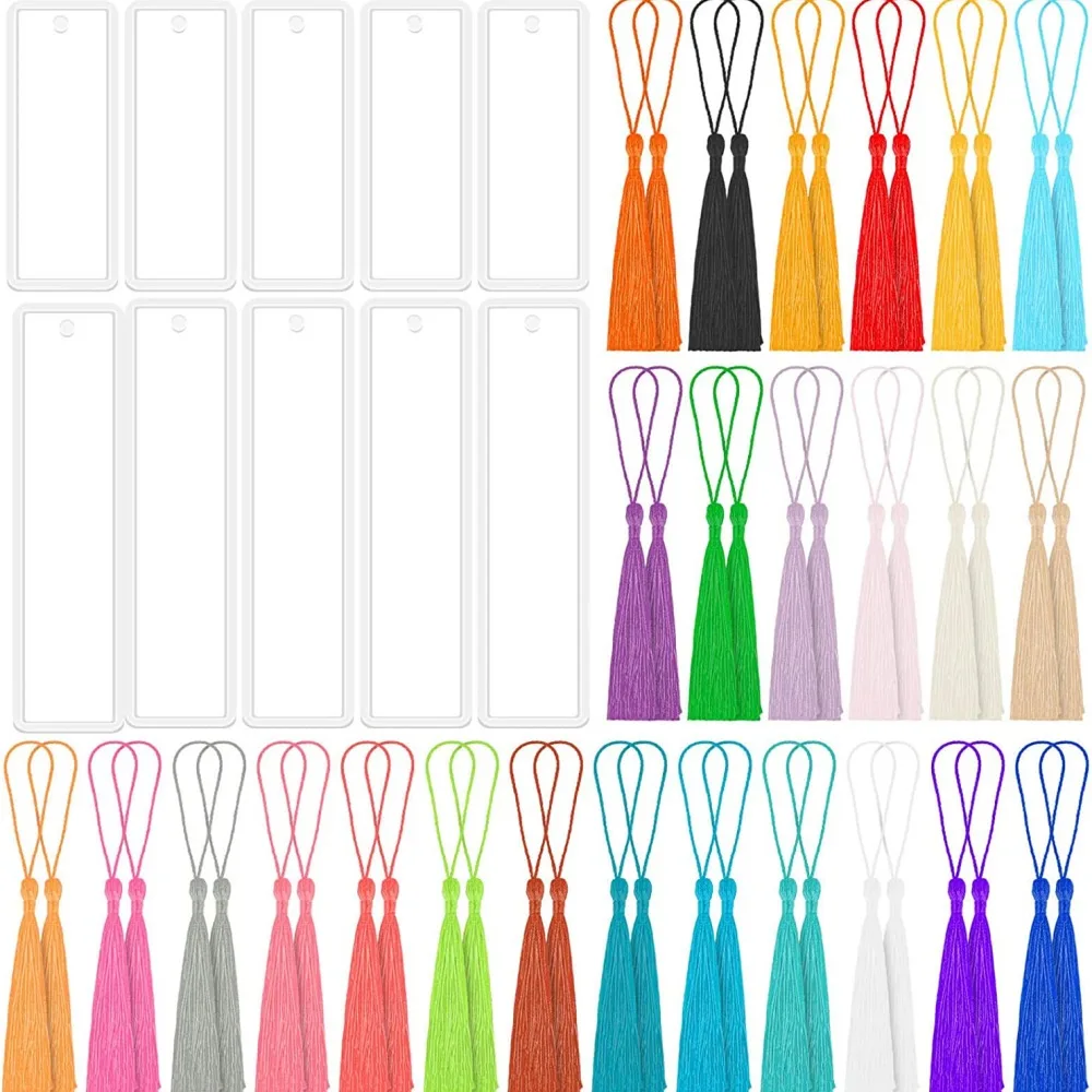 Top Trends: Pendant Bookmark Epoxy Resin Silicone Mold Tassel Set For DIY Keychain Jewellery Handmade Craft Making Supplies Kit Accessories Shoppable Styles