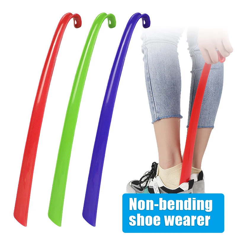 Top Trends: Plastic Long Shoehorn With Curved Hook Design Long Portable Comfortable Slip Handle Shoes Lifter Pull Shoe Spoon Calzador Shoppable Styles