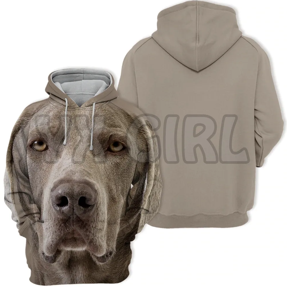 Top Trends: Animals Dogs Weimaraner Happy 3D Printed Hoodies Unisex Pullovers Funny Dog Hoodie Casual Street Tracksuit Shoppable Styles