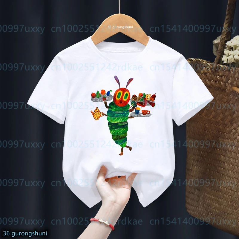 Top Trends: T-Shirt For Boys / Girls Assorted Of The Very Hungry Caterpillar Cartoon Printed Children&#039;S Tshirt Summer Top Funny Toddler Tshirt Shoppable Styles