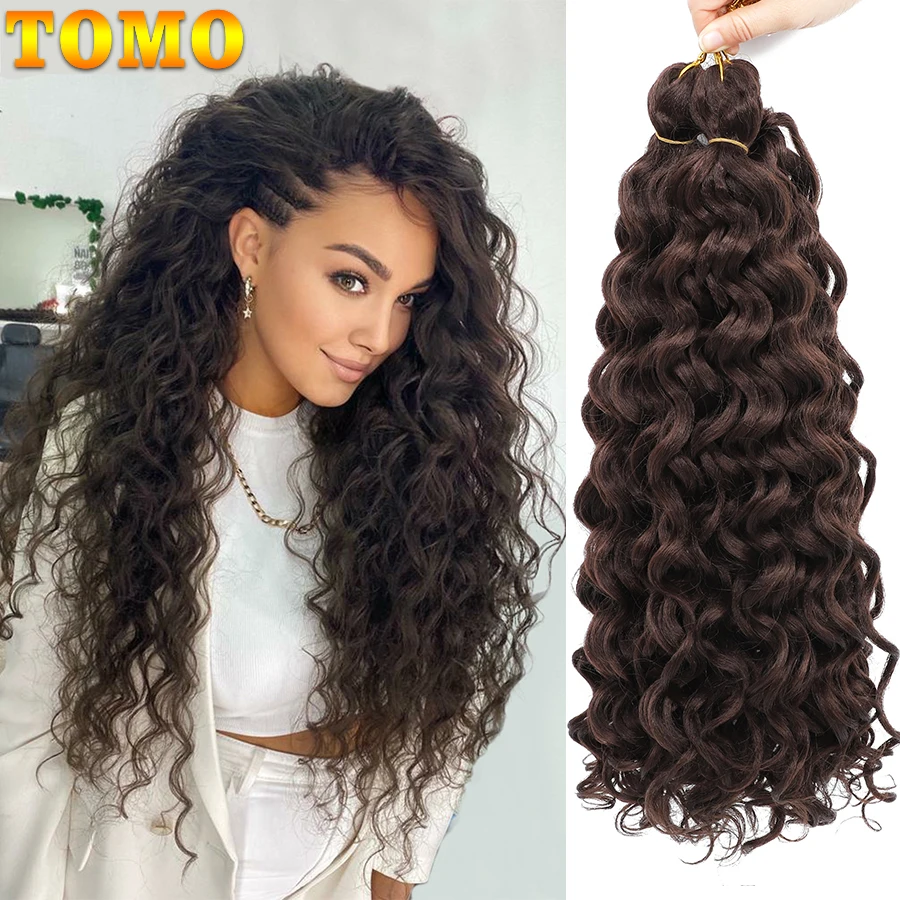 Top Trends: TOMO Synthetic Hair Ocean Wave Crochet Hair 18 24 Inches Freetress Water Wave Braiding Hair Crochet Braid Extensions For Women Shoppable Styles