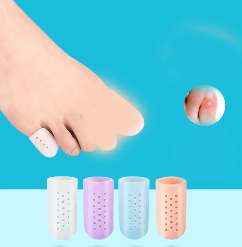 Top Trends: 2Pcs=1Pair Foot Care Tool Silicone Fingers Separators Stretchers Toe Tube Corns Blisters Protector Gel Bunion Protection Spacers Shoppable Styles