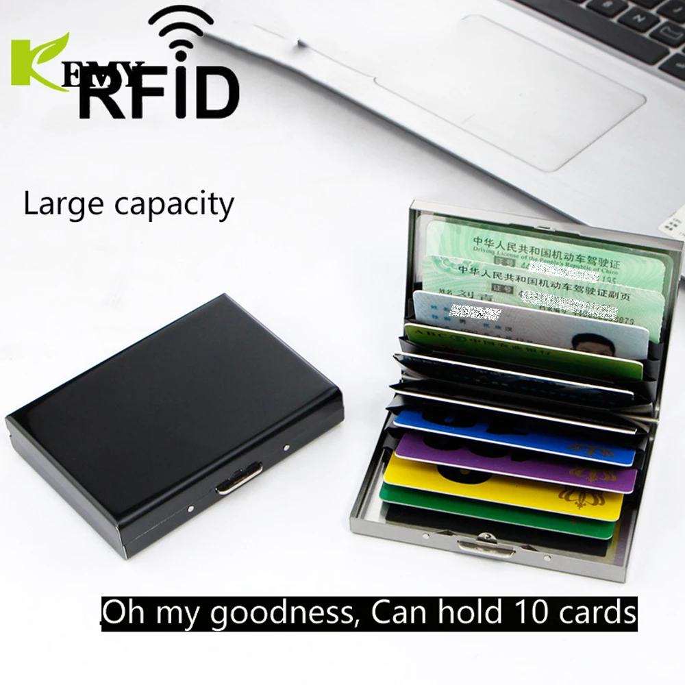 Top Trends: Business Card Holder Wallet Women / Men Black / Pink / Purple / Blue / Yellow / Gray / Red Bank / ID / Credit Card Holder 10 Bits Card Wallet Case Shoppable Styles