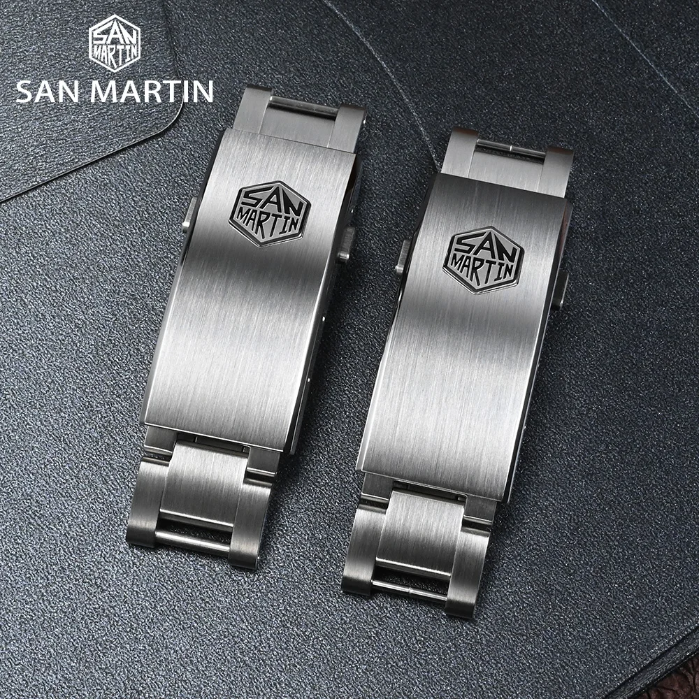 Top Trends: San Martin New Fly Adjustable Clasp Watch Parts Bracelet Clasp For 16mm Specified Model Buckle Folding Clasp Non-universal Shoppable Styles - Image 2